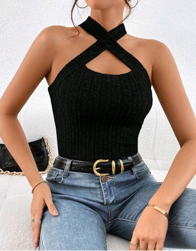 Top Blusa Parte Alta Cruzada