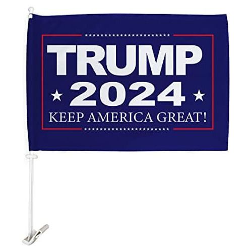 Bandera De Coche Trump 2024 Patriótica, Vota Por Presi...