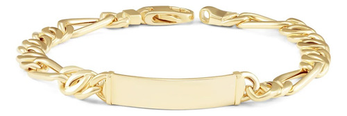 Esclava Bizzarro De Oro Amarillo 14k 16.5 Cm 6 Mm