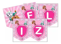 Comprar Kit Imprimible Banderín Skye Y Everest Paw Patrol Cumpleaños