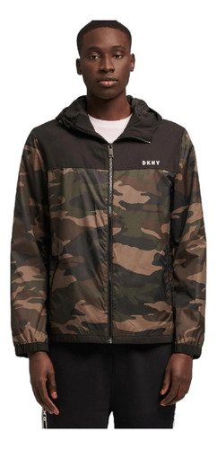 Chamarra Dkny Camuflaje Impermeable 100% Original Y Nuevo