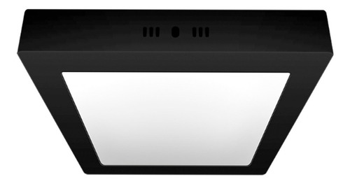 Imagen 1 de 10 de Panel Led Plafon Cuadrado 18w=120 1620l Marco Negro Macroled