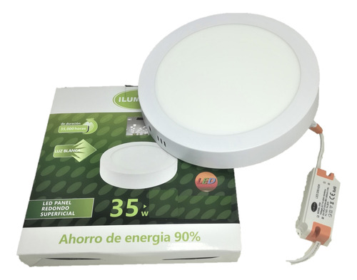 Lámpara Led Panel Sobreponer Superficial 35w22cms Luzblanca 