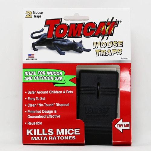 Trampa Para Ratones Tomcat 2 Pzs. Reutilizable Hecho En Usa