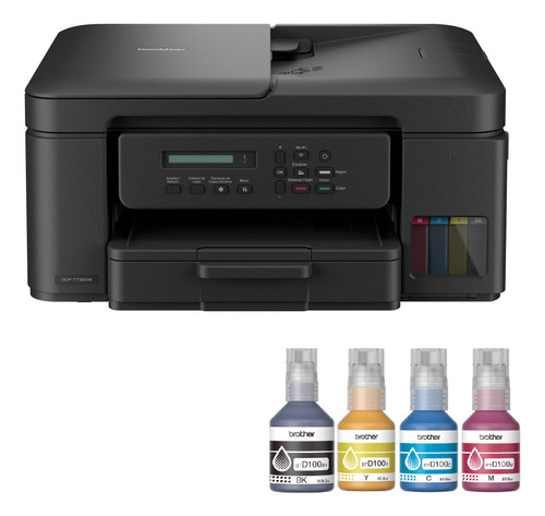 Multifuncional Brother Dcp-t730dw + Kit De Tintas Adicional