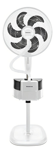 Ventilador De Pedestal Con Mist Y Humidificador, Nébula Color de la estructura Blanco Color de las aspas Negro