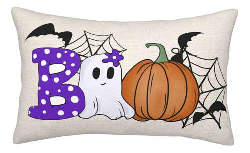 Yzcomeon Funda De Almohada De Halloween 12 X 20 Lindo Fantas