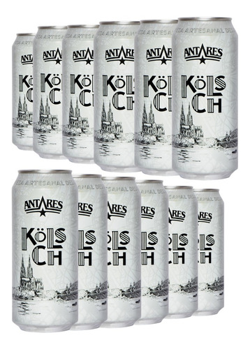 Cerveza Antares Kolsch 473ml. Lata Pack X 12 - Artesanal