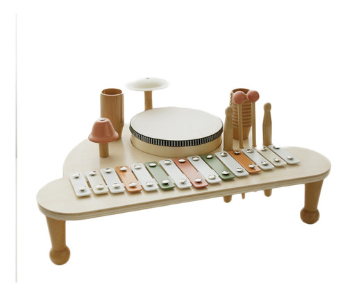 Xilófono Montessori Con Forma De Madera Para Niños Y