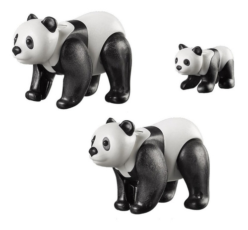 Imagen 2 de 5 de Playmobil Linea Zoo - Pandas Con Bebe - 70353