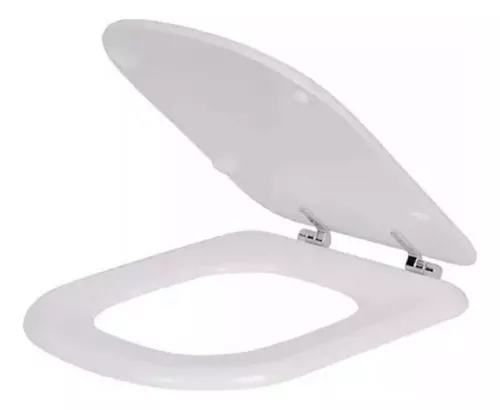 Asiento Tapa Inodoro Universal Oval Eco Reforzada Daccord Color Blanco