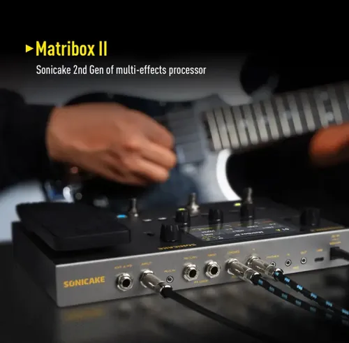 Pedaleira Sonicake Matribox 2 Guitarra Violão Baixo Efeitos Cor