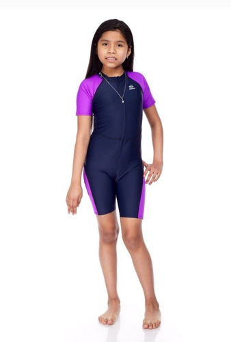 Ropa De Baño Natación Enterizo De Niña 100% Licra Importada