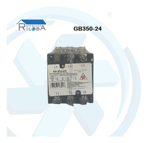 Contactor 3 Polos 50 Amperes 24 V Marca Gb