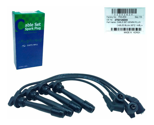 Imagen 4 de 9 de Cables Bujias Elantra 1.6 2009 2010 2011 2012 Original