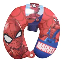 Comprar Almohadón Infantil De Viaje Cervical Spiderman 28 X 28 Cm Color Bordó Diseño De La Tela Infantil Spiderman