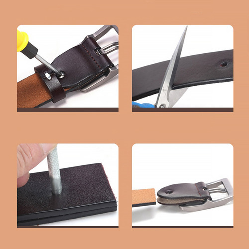 Cinturon Informal Para Hombre De Pu Con Hebilla De Pasador