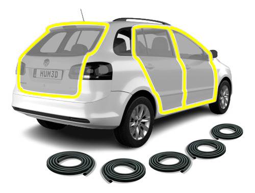 Combo Burletes Puertas Y Baul Para Volkswagen Suran