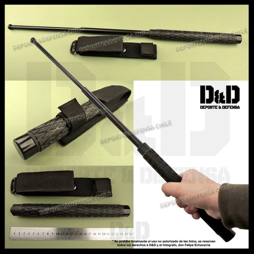 D&d Baston Retractil Profesional Tope Linea Defensa Personal