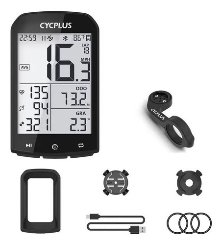 Ciclocomputadora Cycplus M1 Pantalla Led De 2.9  Color Negro