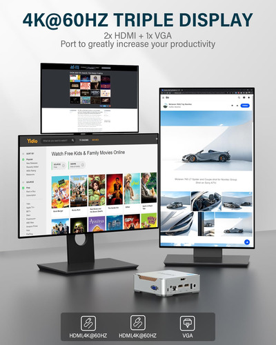 Mini Pc Kamrui Gk3plus Windows 11 16 Gb Ram 1 Tb Ssd Alder L