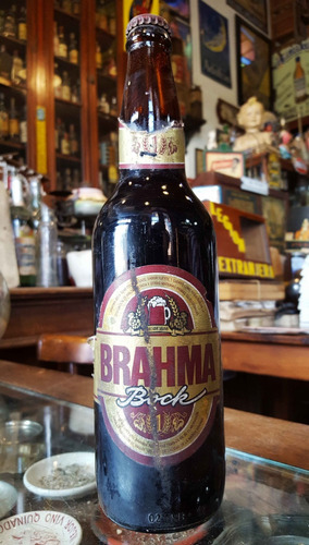 Antigua Botella Cerveza Brahma. Bock (llena). 28196