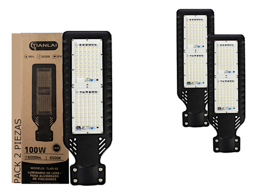 Lampara Led Suburbana Publico 100w/1000w Ip65 127v 2 Piezas