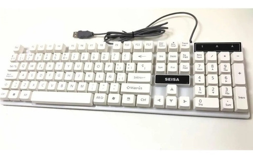 Teclado Retroiluminado Con Luces Led - Letra Ñ - Alámbrico