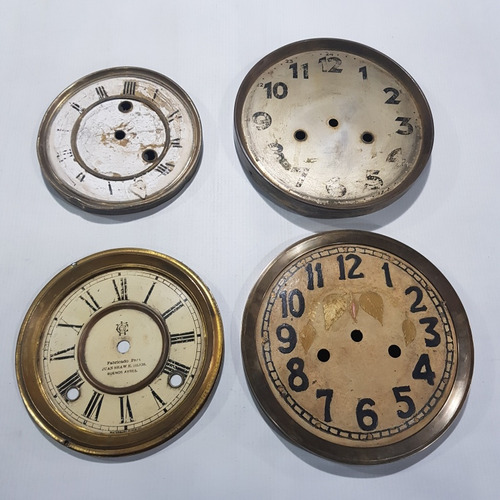 Imagen 3 de 9 de Antiguos Cuadrantes Y Aros De Reloj Lote X 15 Mag 59785