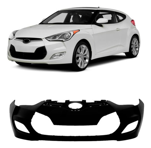 Parachoque Dianteiro Veloster 2012 2013 2014 2015 Com Furo