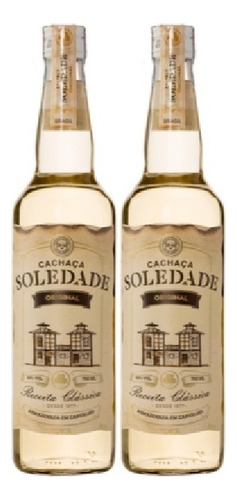 Cachaça Fazenda Soledade cachaça Cachaça sabor carvalho 700mL x kit 2 unidades