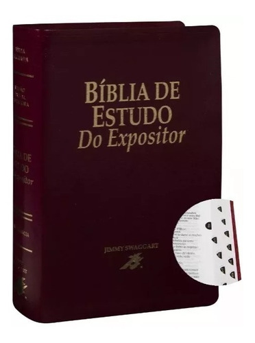 Bíblia De Estudo Do Expositor Com Indice Vinho Editora Sbb