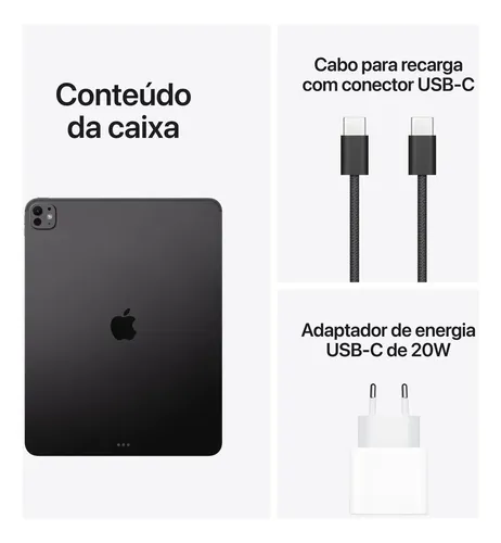Apple Ipad Pro 13 M5, Wi-fi, 256gb - Preto-espacial | Frete grátis