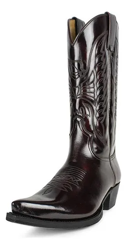 comprar Botas Vaqueras Vaqueras De Tacón Alto Botas Altas Bordadas [