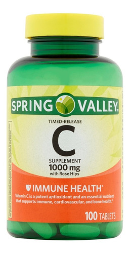 Vitamina C 1000 Mg Spring Valley 1 Unidad A 500 Mercado Libre