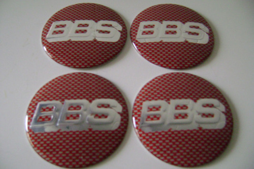 Jogo 04 Emblemas Resinados Bbs 65mm.
