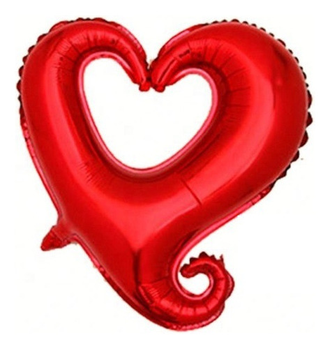 Pack 12 Globos Corazones Huecos Con Varillas Amor 45 Cm