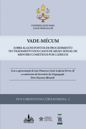 Vade-mécum, De Congregação Para A Doutrina E Fé. Editora Fons Sapientiae, Capa Mole Em Português, 2020