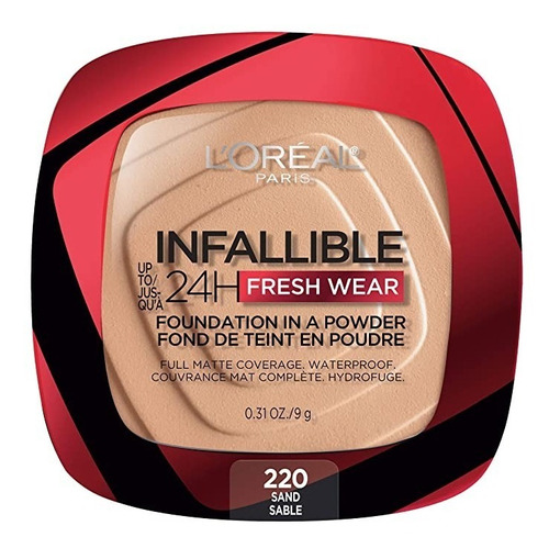 Base En Polvo L'oréal Paris Infaillible 24hs Fresh Wear Tono Sand