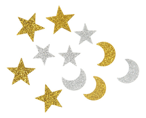 2 Bolsas Star Confetti Flash Moon Y Plástico Hechas A Mano