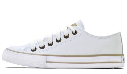 Zapatilla John Foos Eco Cuero Blanco Baja 182 All Night