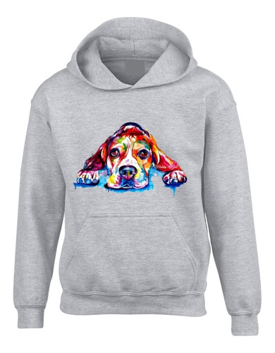 Buzo Perro Dog Animal Print Saco Capota 