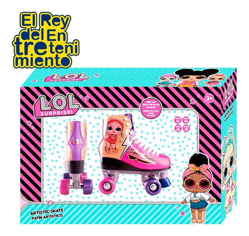 Imagen 3 de 5 de Patín Artístico Lol Surprise Original C/ Glitter Pu - El Rey