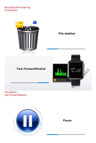 Imagen 7 de 9 de Reloj Grabador De Voz (reloj Espia)