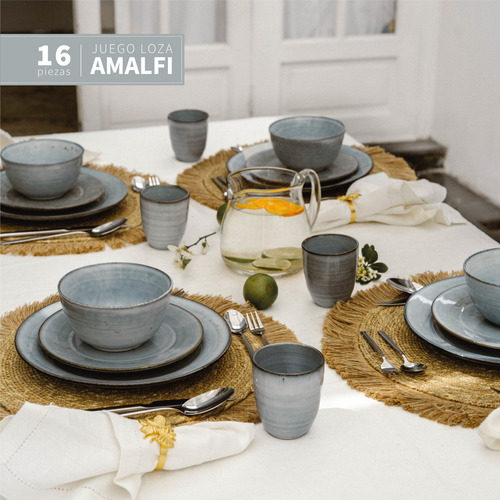 Set 4 Vasos Cerámica 270 Ml Amalfi Simplit