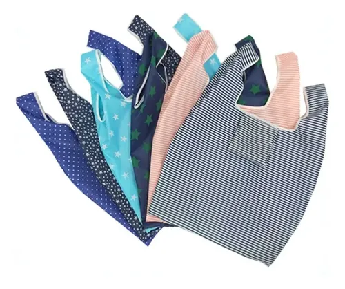 Bolsa Ecológica Plegable Casual Paquete De 10 Bolsas De Compras Reutilizables Ecológicas Color Nombre Bolsas Compra Ecológicas
