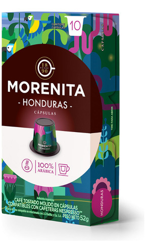 Café La Morenita Honduras X 10 Cápsulas - Para Nespresso