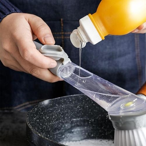 Escova Limpeza 2 Em 1 Dispenser Esponja Cozinha Max Cleaner