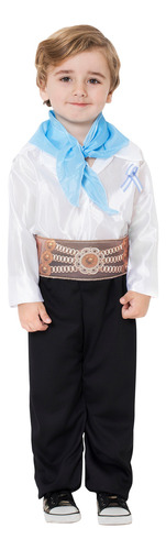 Disfraz Gaucho Infantil Colonial Patria Fiesta Cosplay C