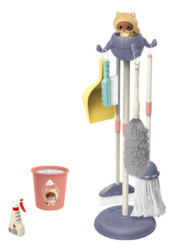 Juego De Juguetes De Limpieza Para Niños Cute Bear Housework